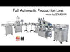 ZONESUN ZS-FAL180R4 Automatic Piston Beverage Filling Capping Labeling Machine Line With U Shape Conveyor Belt