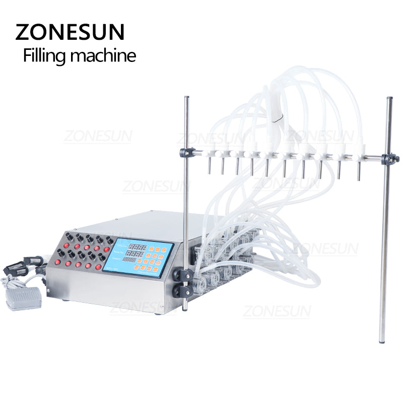 ZONESUN ZS-YTPP10 Electric 10 Nozzles Peristaltic Pump Liquid Filling Machine