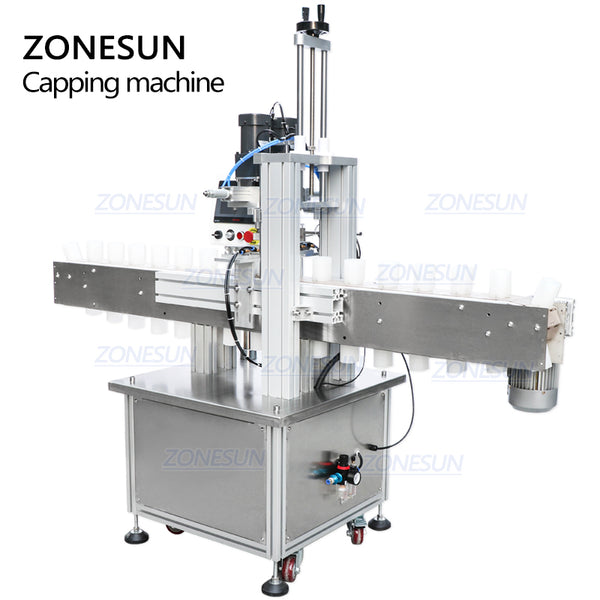 ZONESUN 18-70mm Custom Pneumatic Full Automatic Electric Capping Machine
