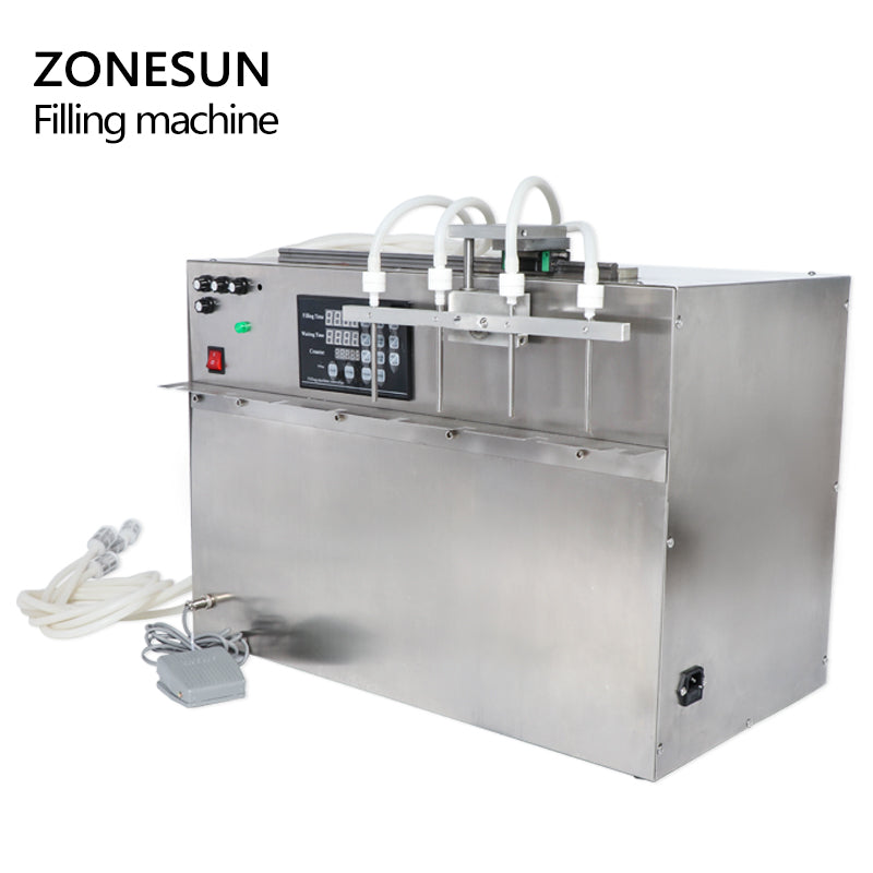 ZONESUN ZS-DPSP4 4 Nozzles Stand-up Bag Spout Pouch Liquid Filling Machine