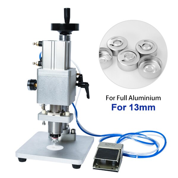 ZONESUN 13/20mm Pneumatic Aluminum Plastic Penicillin Capping Machine - For Plastic and Aluminium / Dia 13mm
