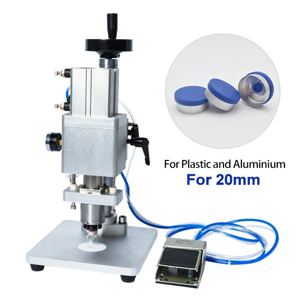 ZONESUN 13/20mm Pneumatic Aluminum Plastic Penicillin Capping Machine - For Full Aluminium / Dia 13mm - For Full Aluminium / Dia 20mm