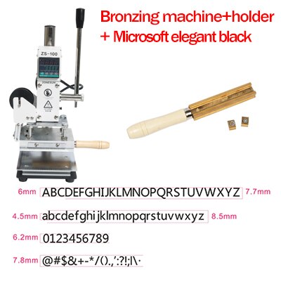 10*13CM Digital Hot Foil Stamping Machine Leather Press Logo