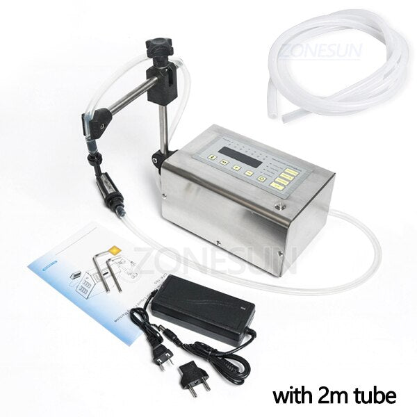 ZONESUN GFK-180 5-3500ml Electrical Diaphragm Pump Liquid Filling Machine - Extra 2mm tube / 110V - Extra 2mm tube / 220V