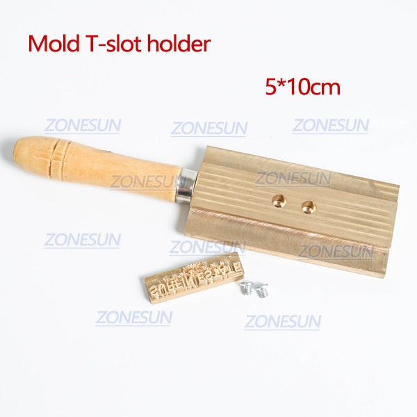 ZONESUN Hot Foil Stamping Machine Accessory Spare Parts Position Holder - Copper plate 5*10cm
